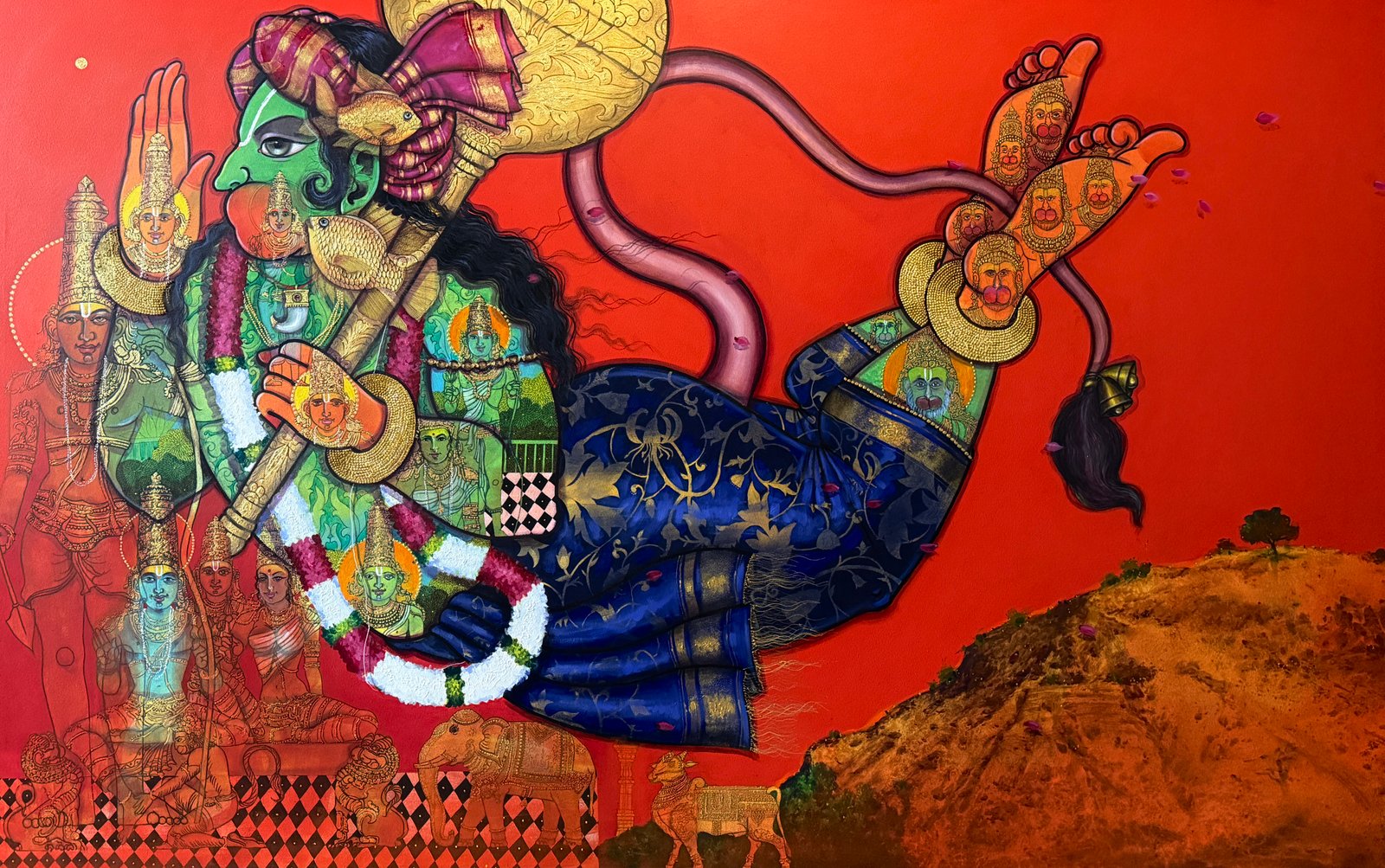 Flaying Hanuman