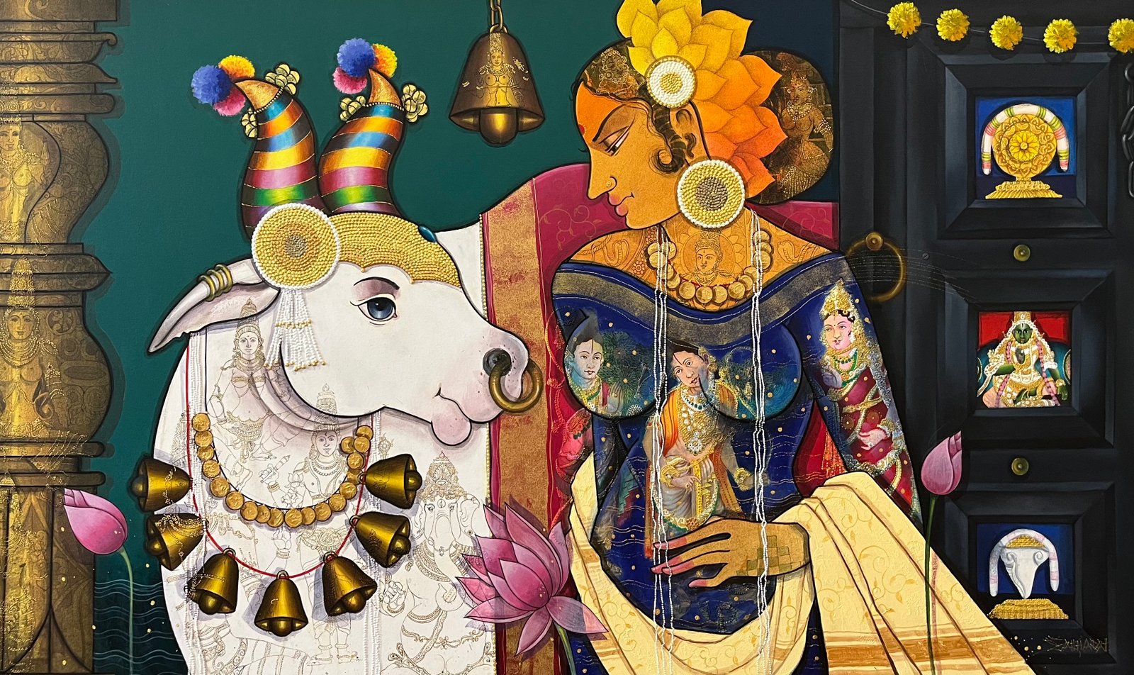 Lady with Nandi